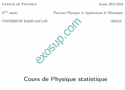 cours physique statistique 1-2 smp s5-s6