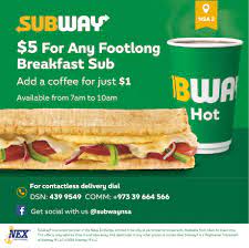 Subway Menu Prices in Canada 2023, footlong breakfast