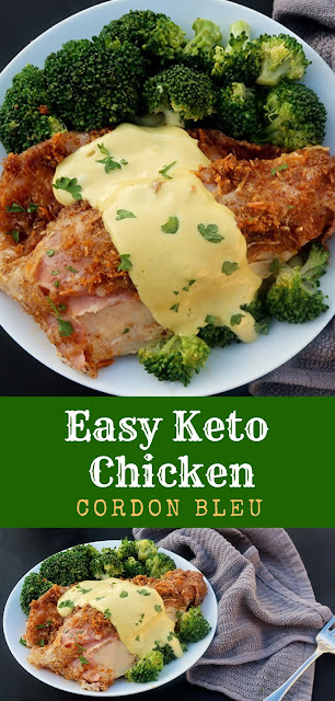 Easy Keto Chicken Cordon Bleu