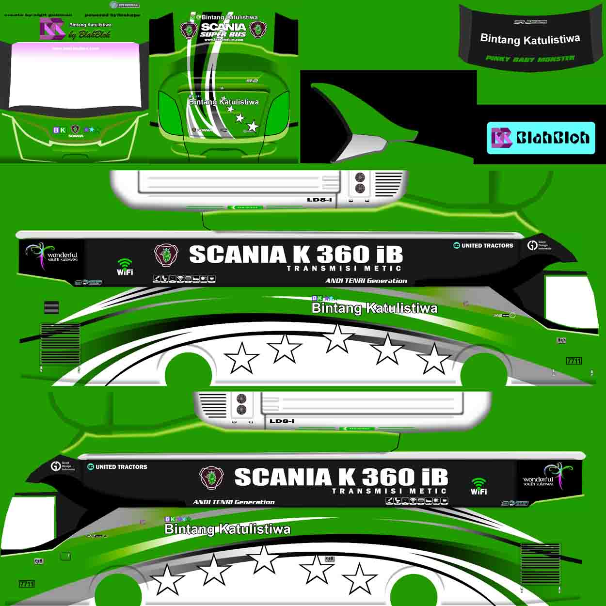 livery bussid bintang katulistiwa xhd