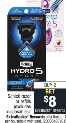 Schick Hydro Women’s Razor CVS Deal $0.49 8-18 8-24