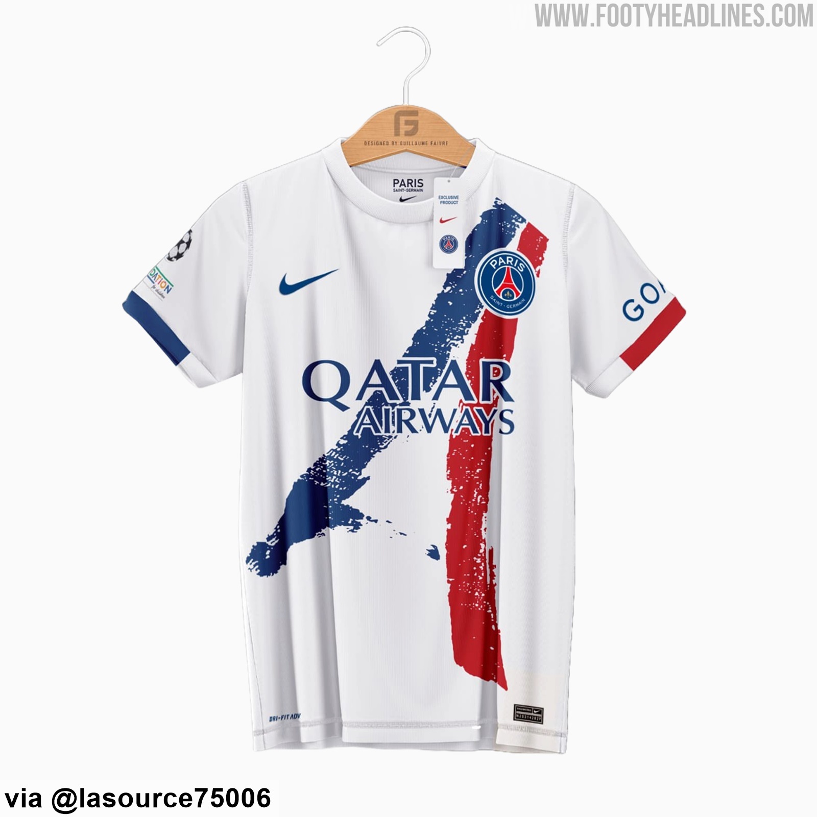 Paris Saint-Germain 24-25 Away Kit Leaked - Eiffel Tower Tribute