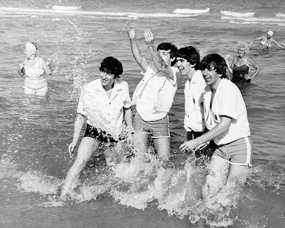 Beatles, Fab Four, Beatles Pool, Beatles Swimming, Beatles Miami, Beatles Beach, Beatles Photos