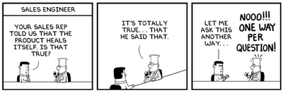 Dilbert - Sales Engineer