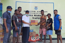 Irawadi dan Rocky Bebena Berikan Bantuan Sosial Pemkot Jayapura ke Asrama Mahasiswa Yawa dan Mimika