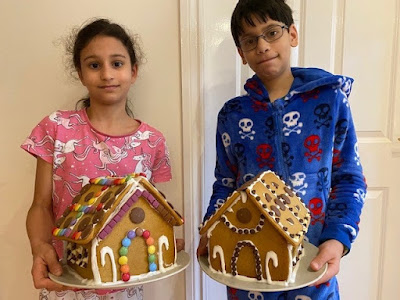 Children with their gingerbread houses