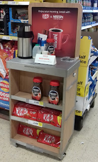 KitKat and Nescafe promotion in Tesco Stockport