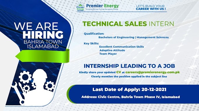 Premier Energy Internships |2021|