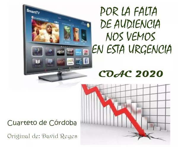 El Cuarteto de Córdoba será para el COAC 2020 Por La Falta De Audiencia Nos Vemos En Esta Urgencia 