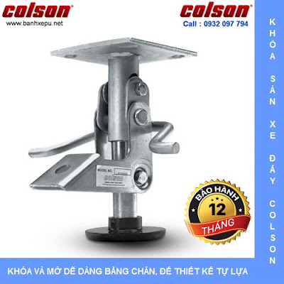 Khóa sàn xe đẩy Colson Floor Lock Brake tổng chiều cao 169mm | 6253x5 wwwbanhxedayhang.net