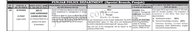 Punjab Police Department Jobs 2022 Online Apply