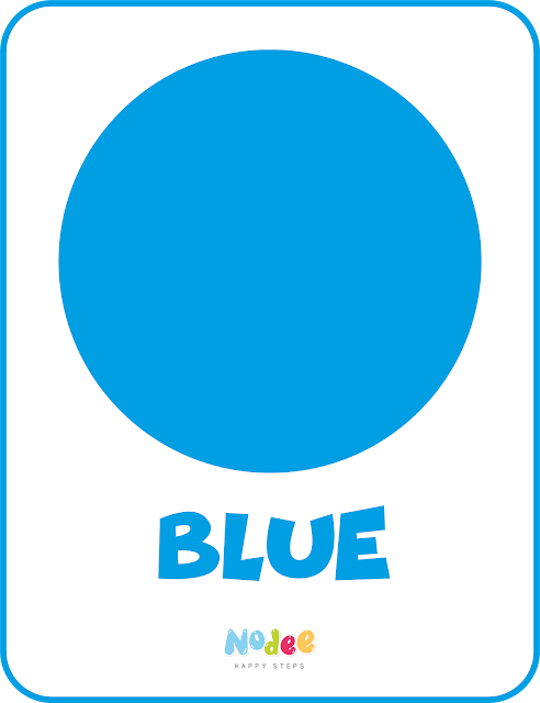 Blue Color Flashcards