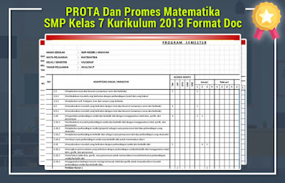 PROTA Dan Promes Matematika SMP Kelas 7