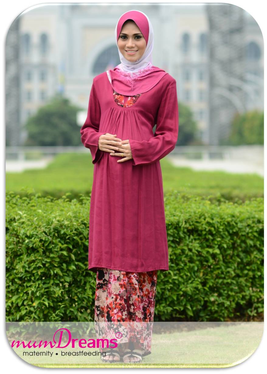 UMI AHMAD SHOPPE Baju  Kurung  untuk ibu  mengandung  umi 