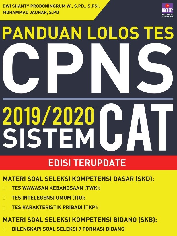 Download Buku Panduan Lolos Tes CPNS 2019-2020 Sistem CAT Edisi Terupdate