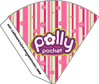 Polly Pocket Free Printable Cones.