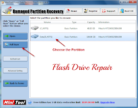 How to recover files from damaged partition by using Minitool Power data recovery