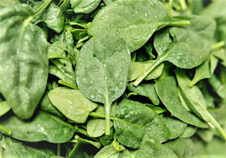 Spinach and other leafy greens can be an important part of a healthy diet and help to maintain healthy vision.
