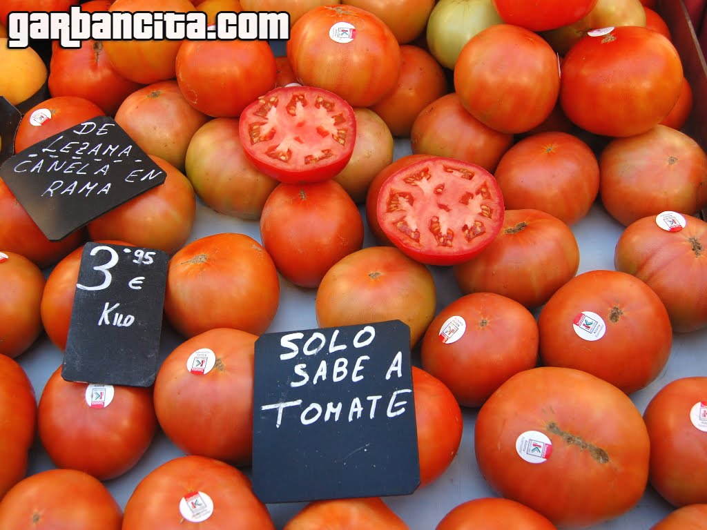 Tomate de caserio con Euskolabel