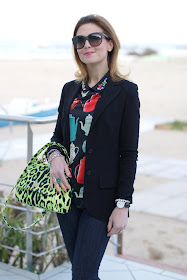 Sheinside kettle print blouse, Dolce & Gabbana Miss Sicily animalier bag, Fashion and Cookies