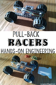 LEGO pull back racer engineering