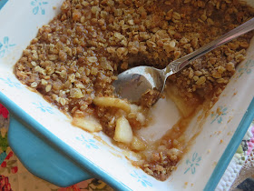 Double Ginger Apple Crumble