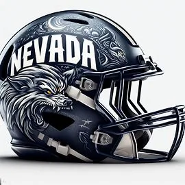 Nevada Wolf Pack Halloween Concept Helmets
