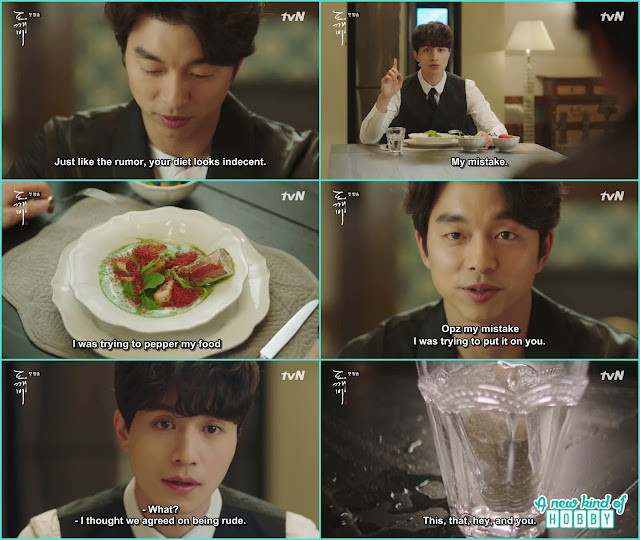 grim reaper and goblin food fight  - Goblin - Episode 1 (Eng Sub)