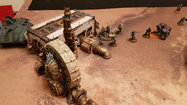 Warhammer 40k battle report - Eternal War -  Crusade - 500 points - Imperial Guard vs Chaos Space Marines - The Purge