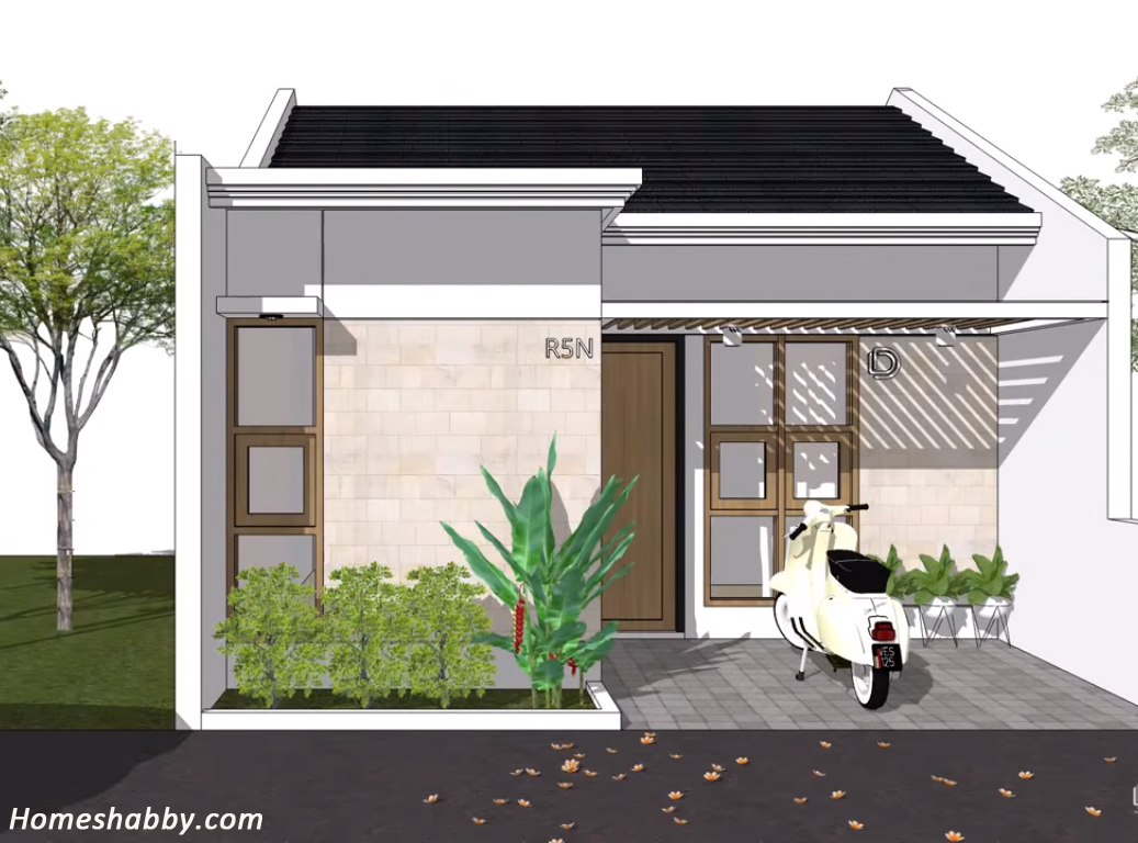 Desain Dan Denah Rumah Minimalis Ukuran 6 X 10 M Dengan 3 Kamar Tidur Cocok Untuk Yang Punya Lahan Sempit Homeshabbycom Design Home Plans