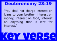 Key Verse - Deuteronomy 23:19