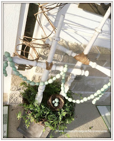 French Country Farmhouse Decor-Spring Decor-Easter Decor-DIY Crosses-Vintage Style-Spring Porch-From My Front Porch To Yours