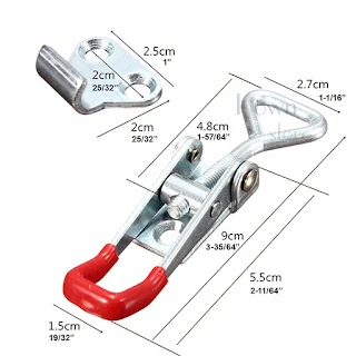 Cabinet Lever Handle Toggle Catch Latch Lock Clamp Hasp 5pcs Adjustable Degree Holder 100 kg 220lbs Hown store