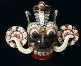 Sri Lanka traditional tovil mask