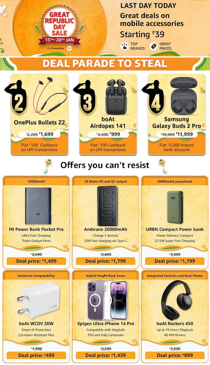 Amazon Republic Day Sale: Here are top picks in Mobile Accessories
