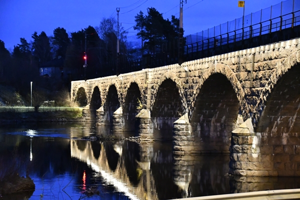 hønefoss i mørket