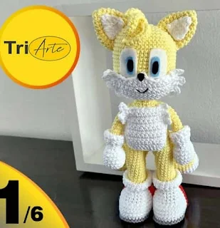 PATRON GRATIS TAILS | SONIC AMIGURUMI 64711