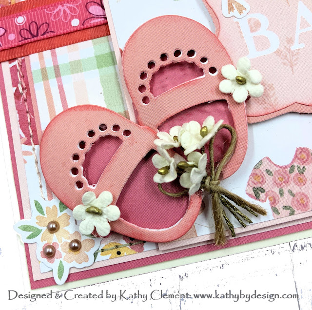 Echo Park Welcome Baby Girl Die Cut Shoes by Kathy Clement
