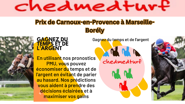 Pronostics Pmu Quinté+ de Mardi 27 Fevrier 2024 pour le Prix de Carnoux-en-Provence à Marseille-Borély