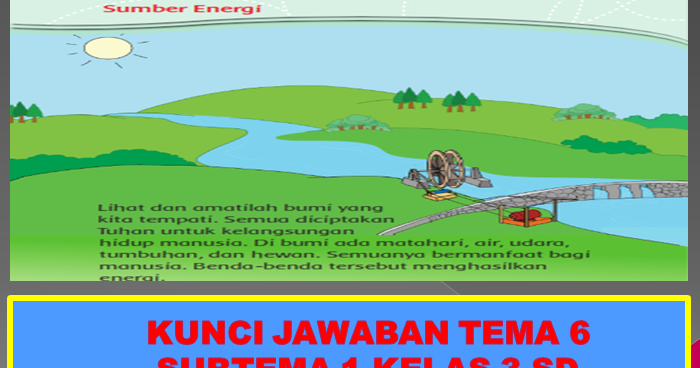 Rinto Kusmiran Kunci Jawaban Tema 6 Subtema 1 Kelas 3 Sd