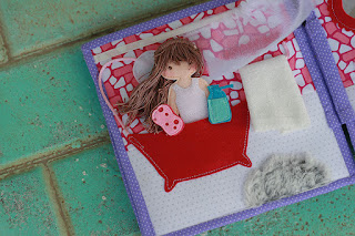 Dollhouse for Thea, handmade fabric quiet book by TomToy