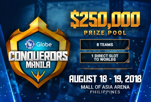Globe Conquerors Manila 2018 : Details about the Biggest Regional LoL Tournament in Southeast Asia