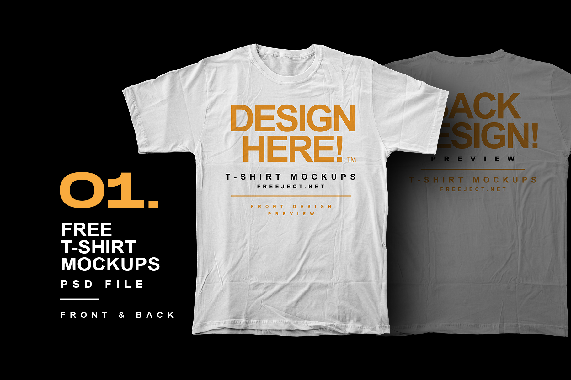Download Free Download T-Shirt Mockups Design - PSD File