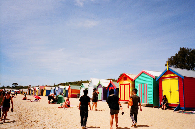 Brighton Beach Melbourne film photography fujifilm natura classica