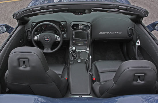 Interior of 2011 Corvette GS Convertible