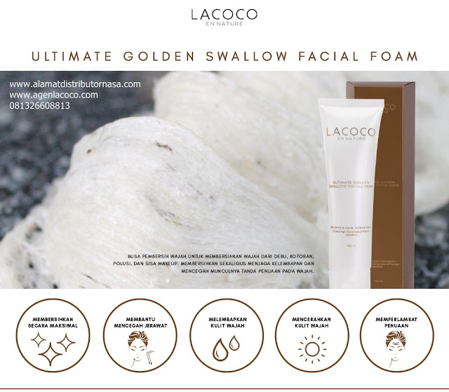 Ultimate Golden Swallow Facial Foam adalah sabun pembersih wajah, untuk membersihkan wajah dari debu, kotoran, polusi, dan sisa makeup.  Tekstur yang berupa foam akan membersihkan wajah dengan maksimal, tanpa menghilangkan kelembapan pada wajah. 