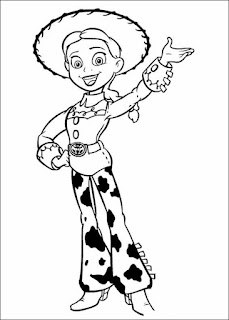 Toy story Jessie coloring page