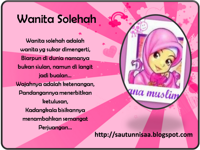 AS-SHIFA': Ciri-ciri Wanita Solehah