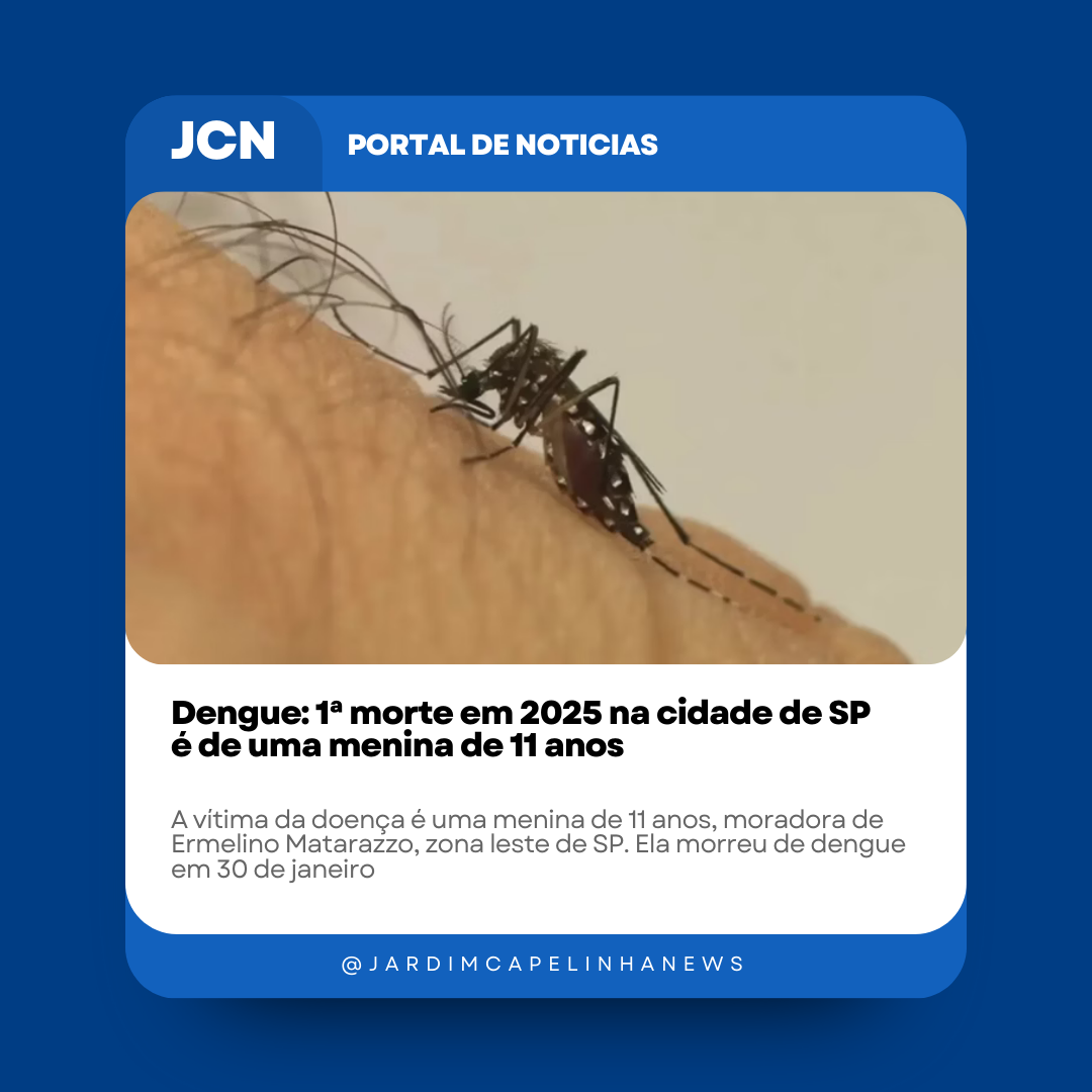 Dengue: 1ª morte em 2025 na cidade de SP é de uma menina de 11 anos