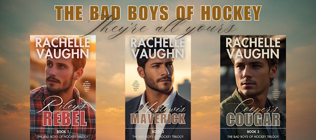 the bad boys of hockey romance trilogy books by author rachelle vaughn